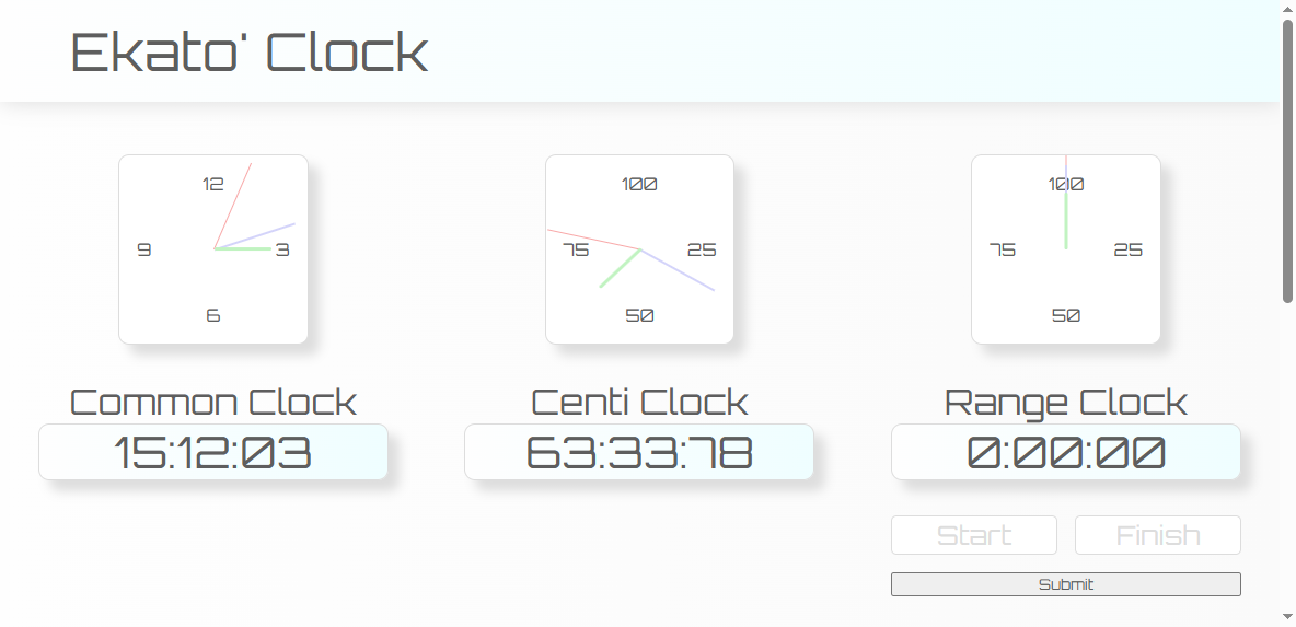 Ekato Clock screenshot