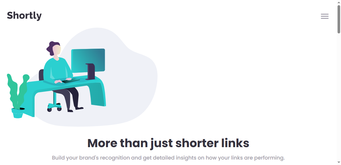 Frontend Mentor: URL Shortening API screenshot