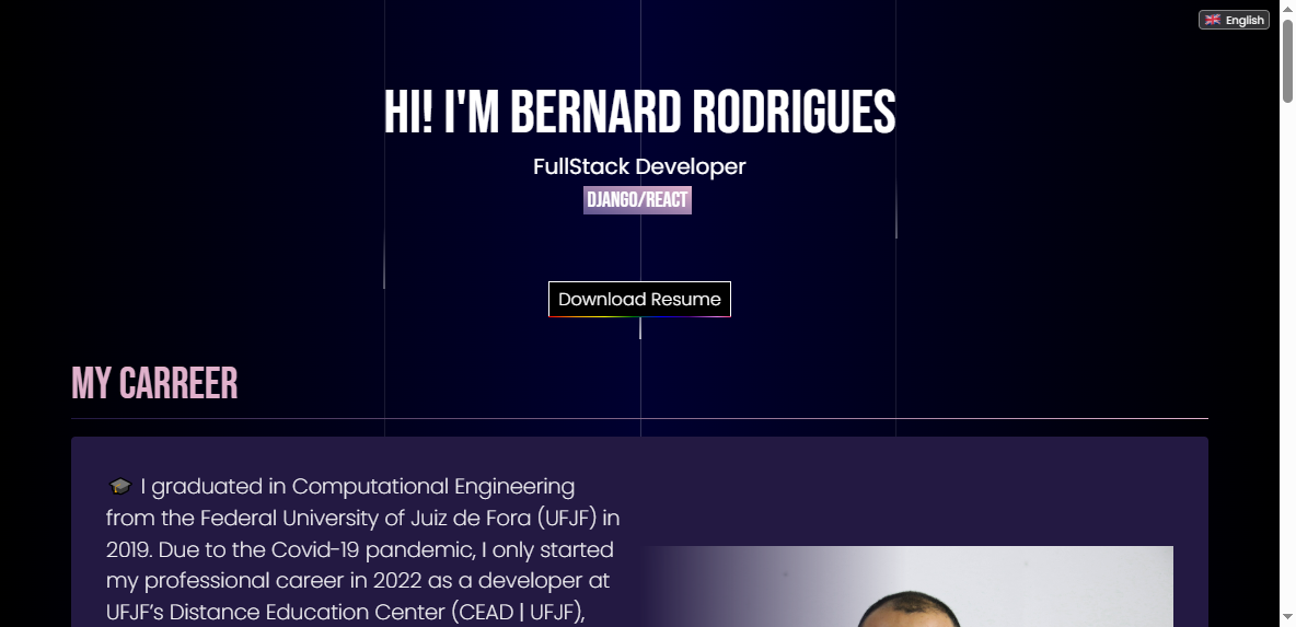 Portifolio screenshot